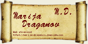Marija Draganov vizit kartica